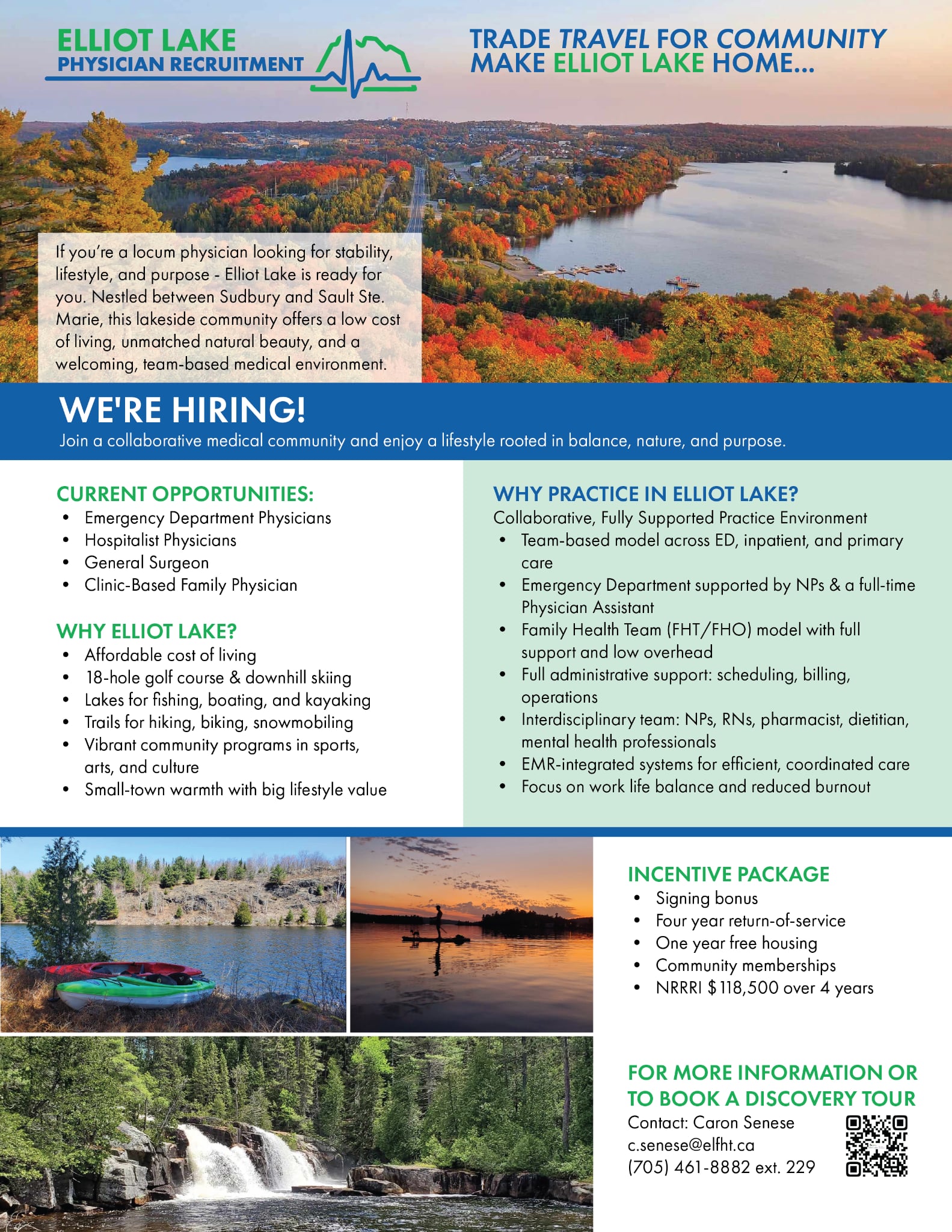 ad detailing benefits of elliot lake